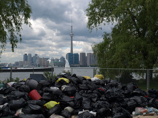 Toronto Skyline Garbage Strike
