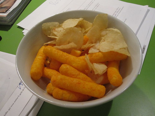 snack from the bistro shared with Véro - free