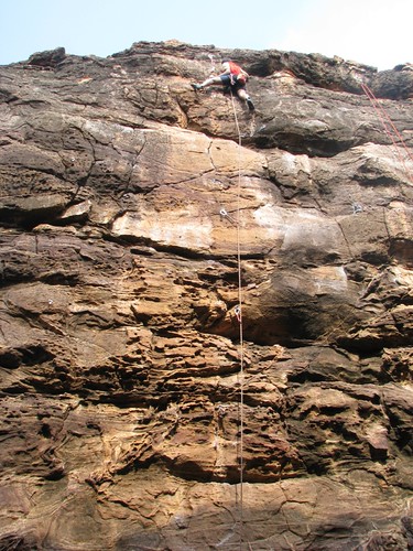Badami Rock Climbing Lead