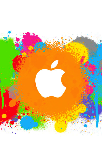 paint and wallpaper. spray paint apple wallpaper (1