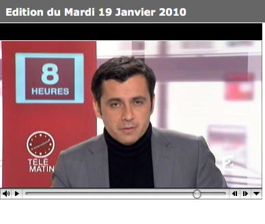 Journal télévisé de France 2 à 8h11