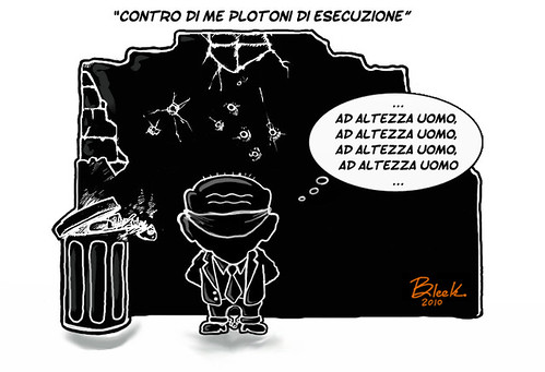 Berlusconi plotone esecuzione