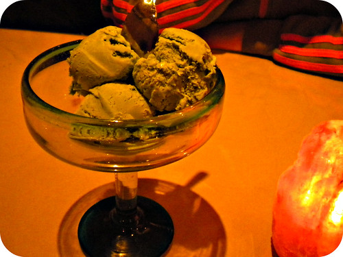 green tea ice cream- SO GOOD