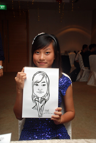 caricature live sketching for birthday party 220110 - 14