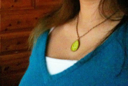 My Very Own KnitKnit "Little Leaf" necklace!