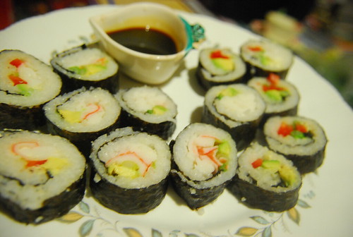 At-home sushi!