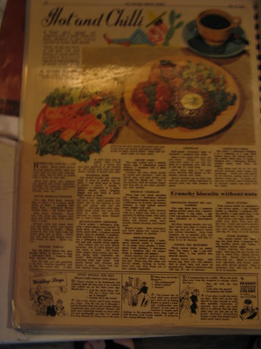 1940s Aussie women's mag:  Mexican burgers? really?