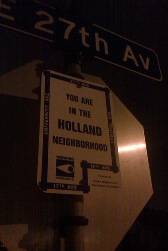 Holland Neighborhood Sign