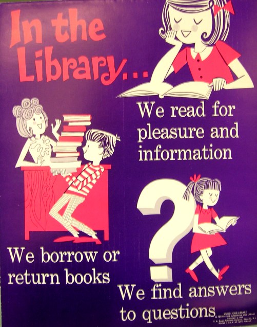 Retro Poster - In the Library - courtesy of flickr.com user -- Enokson --