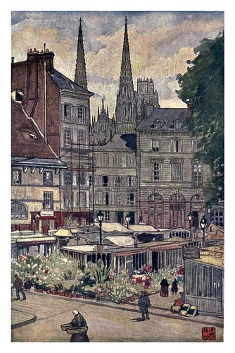 008- Torres de la Iglesia de San Ouen en Rouen-Normandy-1905- Ilustrado por Nico Jugman