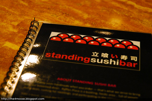 Standing Sushi Bar - Menu