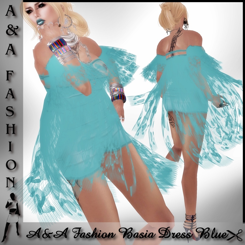 A&A Fashion Basia Dress Blue