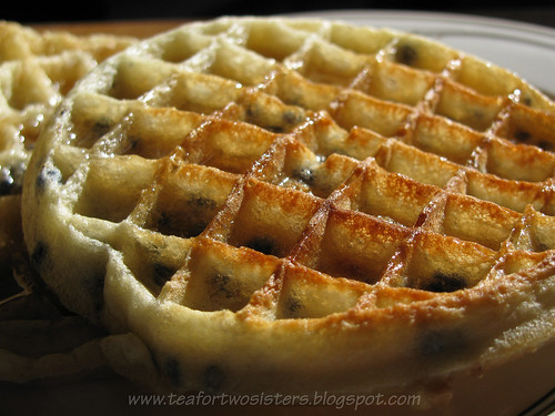 Blueberry Eggo waffle