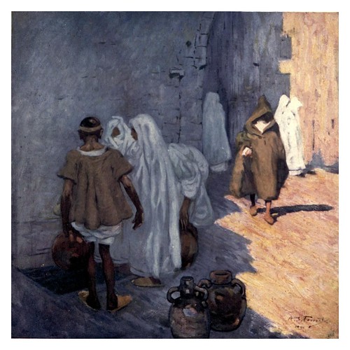 023-Una fuente en Marrakesh-Morocco 1904- Ilustraciones de A.S. Forrest