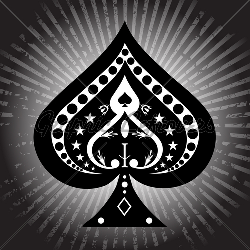 Spades Symbol: Black amp; White: