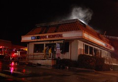 Fire at West Hills Animal Hospital. © Photo by Ryan Babroff. Click to view more...