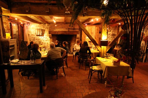 Wonderful birthday dinner (Alex) at the Restaurant Le Roc Du Boeuf in Rochechouart, France.