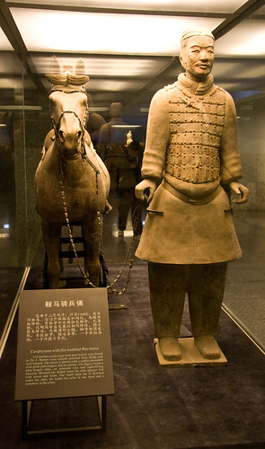 man of war horse. Cavalry Man and War-Horse. Terracotta Warrior Museum