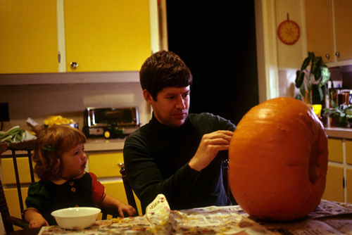 Pumpkin Carving with Dad