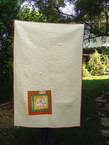Dots & Critters Baby Quilt back