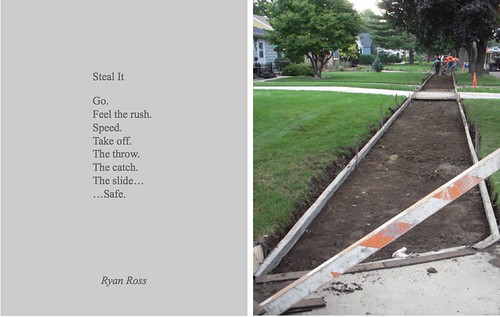 Ryan Ross, "Steal It," Everyday Poems for City Sidewalk.