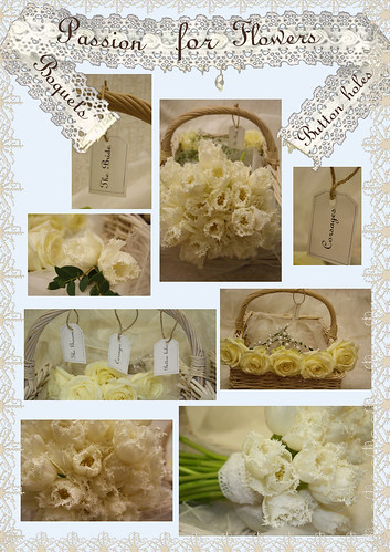 Vintage theme wedding Bouquets and Button holes by Passion for Flowers