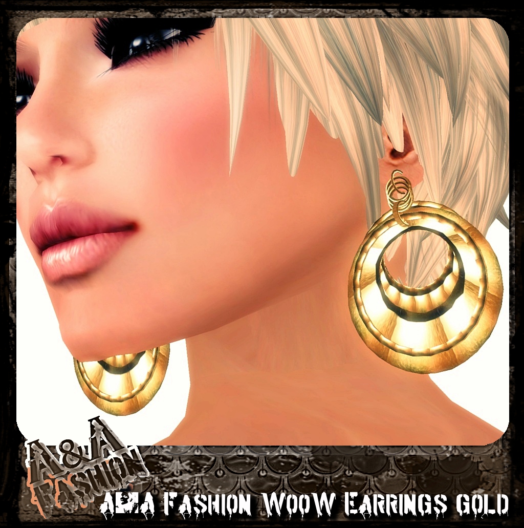 A&A Fashion WooW Earrings Gold 