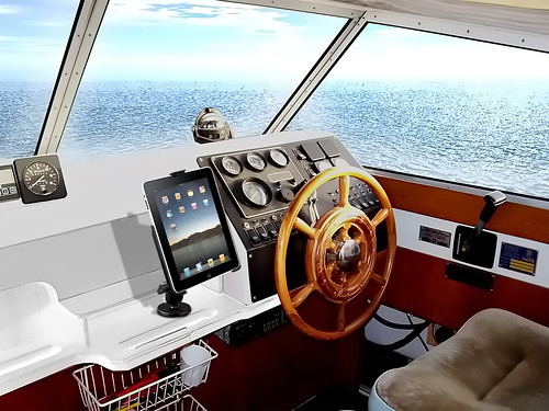 iPad boat mount