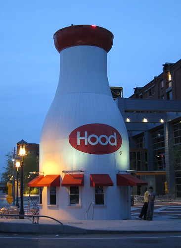 Hood Milk Bottle in Boston