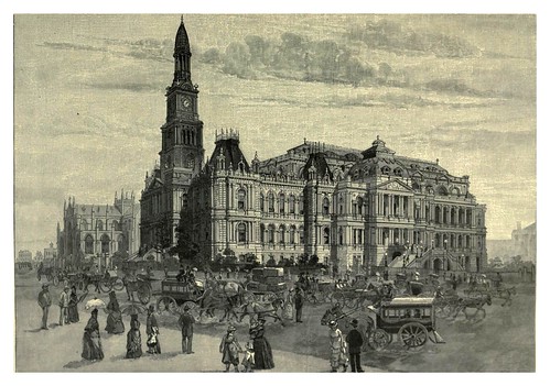 005-Auntamiento de Sydney y Catedral de San Andrew's-Australasia illustrated (1892)- Andrew Garran