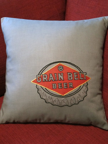 Grain Belt Beer Pillow