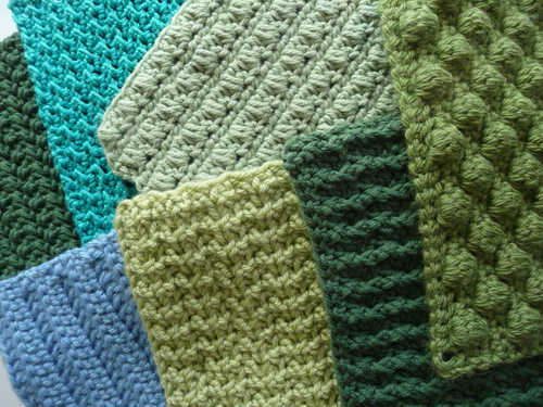 textured swatches from Crochet Adorned