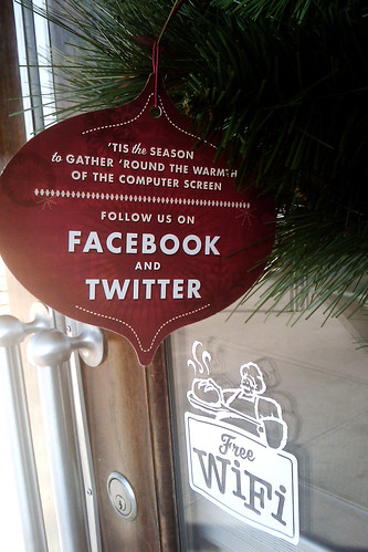 social media corporate christmas ornament