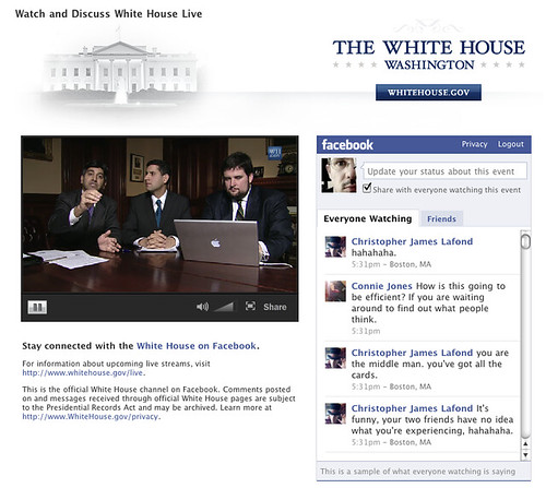 White House Live on Facebook