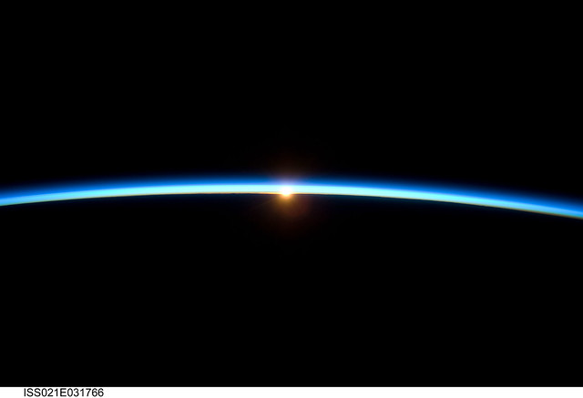 Sunset Over Earth (NASA, International Space Station Science, 11/23/09) By NASA's Marshall Space Flight Center