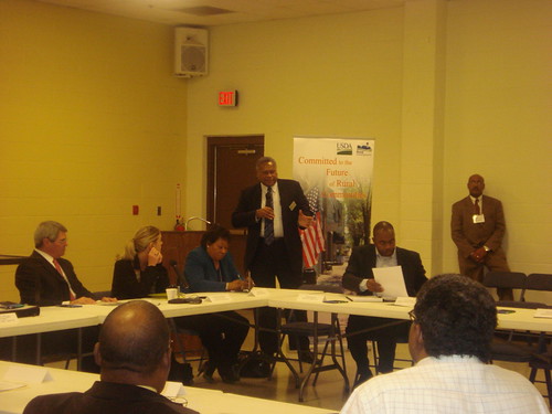 Lawrence McCullough, Rural Development State Director, making opening remarks at an Arkansas Jobs Forum.