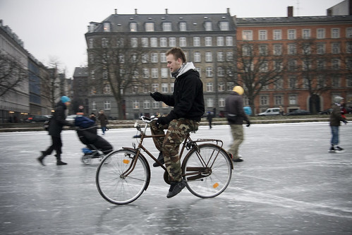 Bicycle Ice and Texting