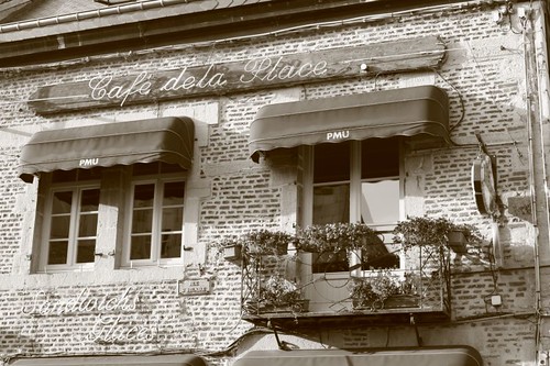 Cafe de la Place, Givet, northern France.