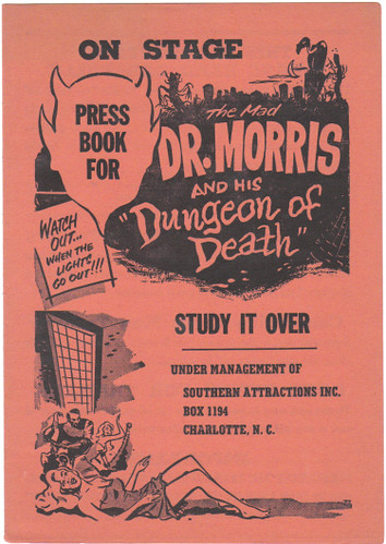THE MAD DOCTOR MORRIS AND HIS DUNGEON OF DEATH Press Book
