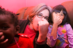 Caroline, Qiqi, Lourdie Holding Their Nose 2-12-10