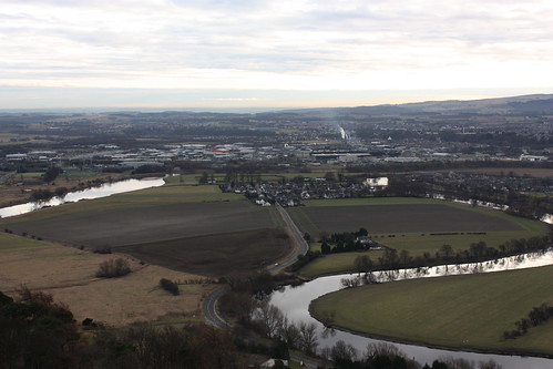 View from the top of the Wallace Monument. 