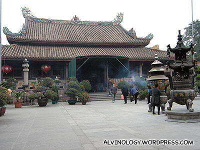 A smaller shrine inside the temple