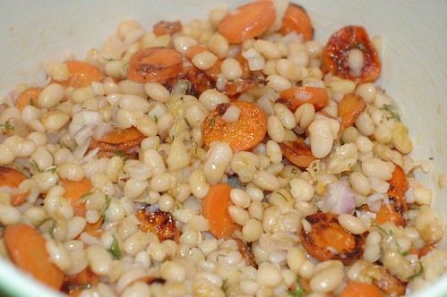 white bean and carrot salad