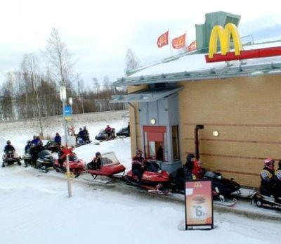 MC Sweden ASrctic Circle McDonalds Snowmobile