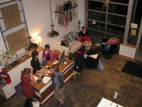 PMQG Sewing Night at Modern Domestic 3/27/10