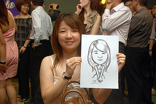 caricature live sketching for Panasonic Factory Solutions D&D -9