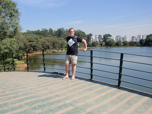 At the park, with a nice view of part of the Sao Paulo skyline