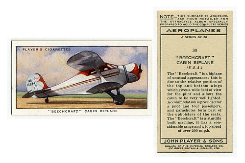 009-'Beechcraft' cabin biplane (U. S. A.) (ca. 1919-1940) 