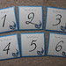 Blue & Silver Costume Ball Mask Wedding Table Numbers <a style="margin-left:10px; font-size:0.8em;" href="http://www.flickr.com/photos/37714476@N03/4639034181/" target="_blank">@flickr</a>