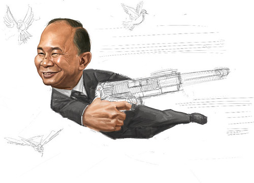 digital sketch of John Woo - 8